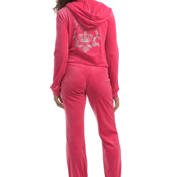JUICY COUTURE Crown Tracksuit Jacket And Pants Set - Picture 1 of 2
